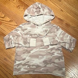Alternative Apparel pink camo hoodie super cute sz xs
